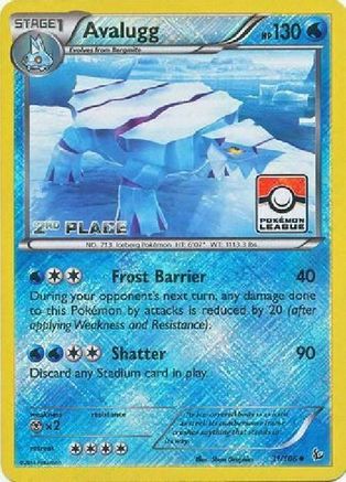 Avalugg 031/106 - League & Championship Cards - Reverse Holofoil
