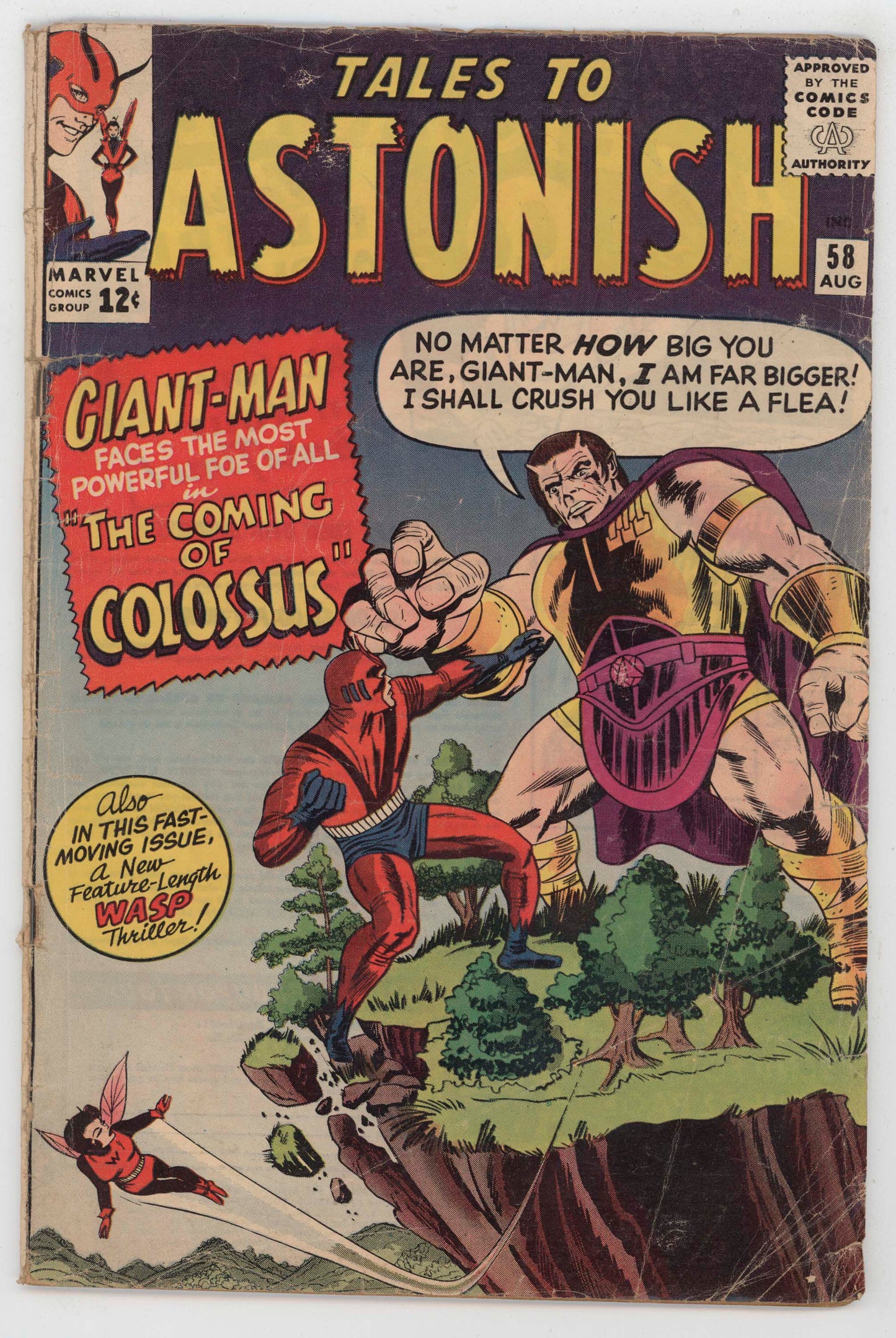 Tales To Astonish 58 Marvel 1964 GD VG Giant Man Wasp Stan Lee Jack Kirby