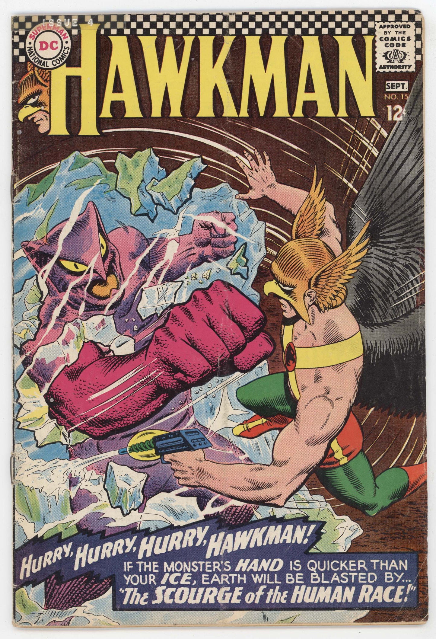 Hawkman 15 DC 1966 VG Murphy Anderson Gardner Fox Hawkgirl