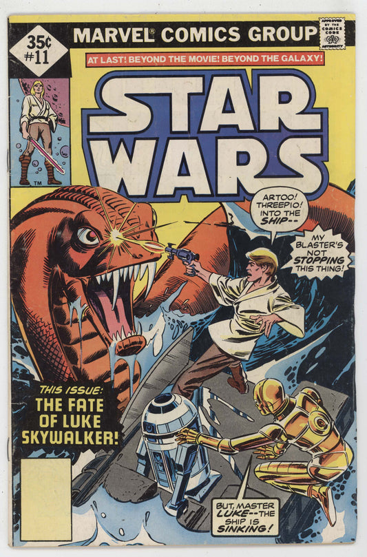 Star Wars 11 Marvel 1978 VG FN Whitman Luke Skywalker C-3PO R2-D2