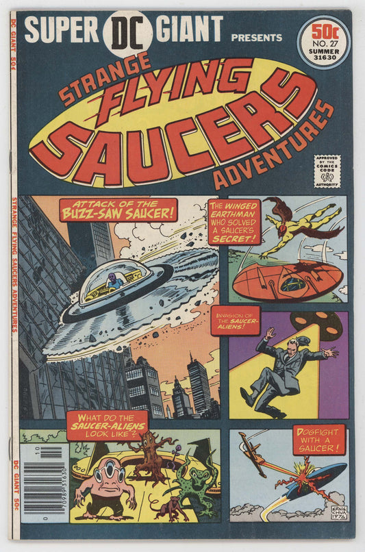 Super DC Giant 27 1976 VF Ernie Chan UFO Flying Saucer Aliens