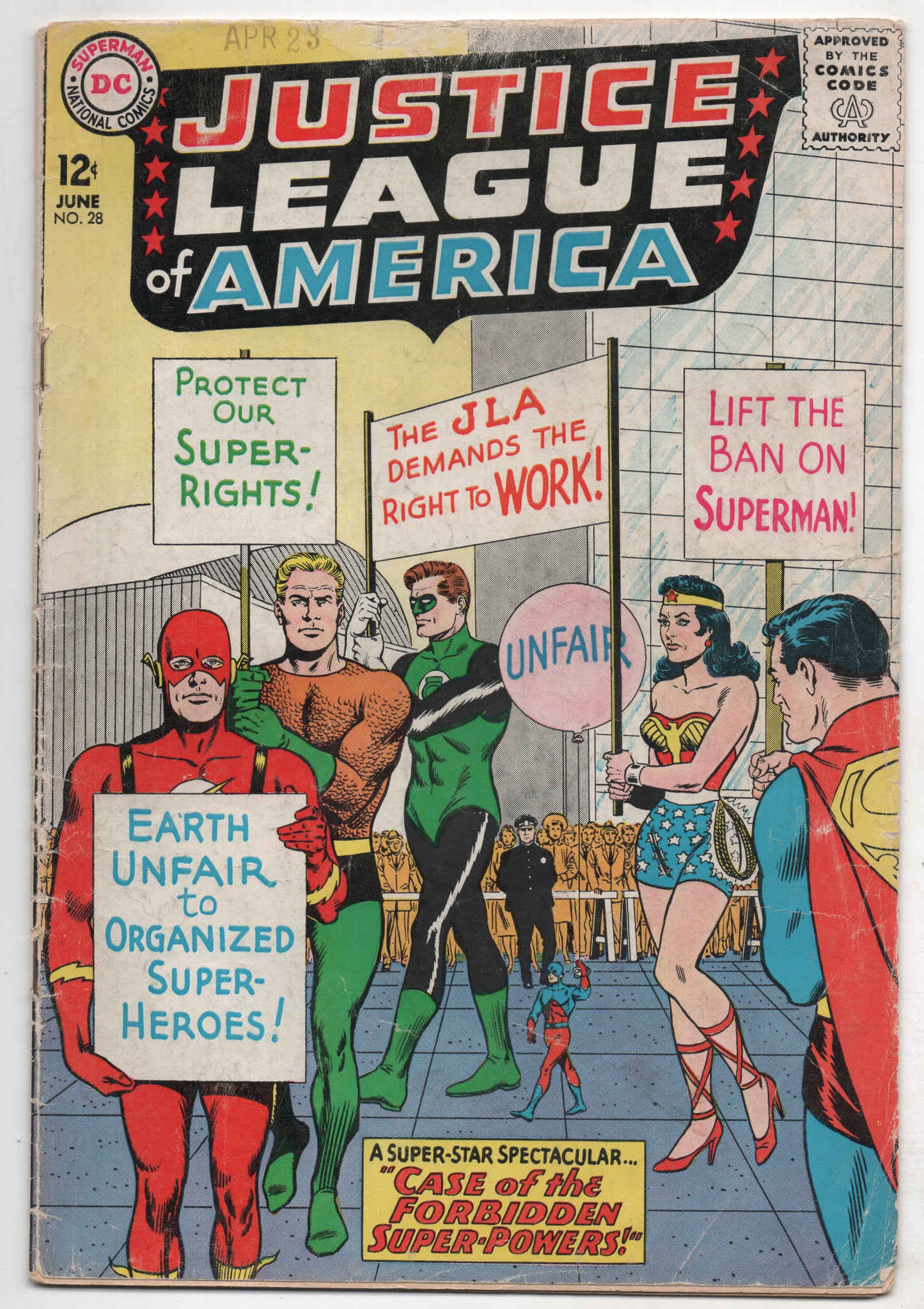 Justice League Of America 28 DC 1964 VG Green Lantern Batman Flash Superman