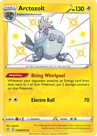 Arctozolt SV046/SV122 - Shining Fates Shiny Vault Holofoil