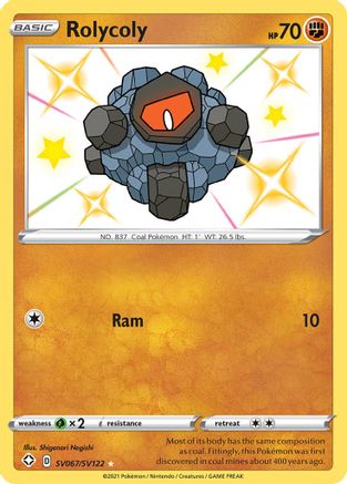 Rolycoly SV067/SV122 - Shining Fates Shiny Vault Holofoil
