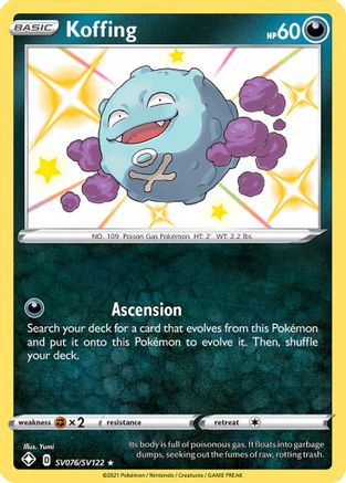 Koffing SV076/SV122 - Shining Fates Shiny Vault Holofoil