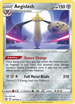 Aegislash 107/163 - SWSH05 Battle Styles Holofoil