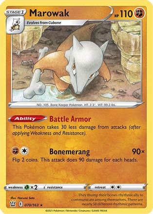 Marowak 070/163 - SWSH05 Battle Styles