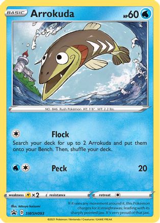 Arrokuda SWSH093/307 - SWSH Sword & Shield Promo Cards Holofoil