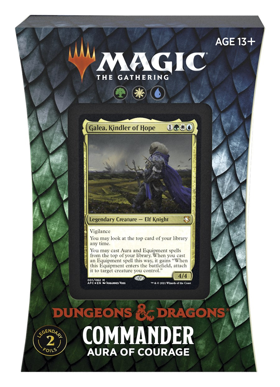 Adventures in the Forgotten Realms - Aura of Courage Commander Deck [AFC]