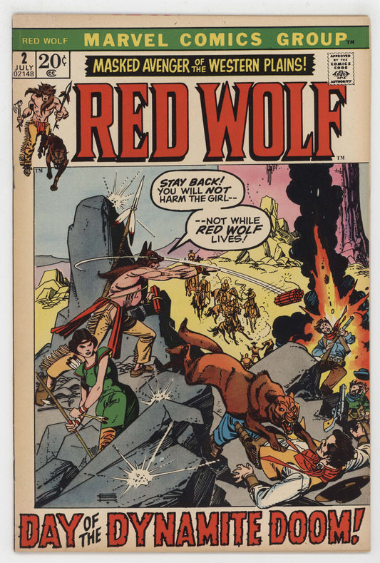 Red Wolf 2 Marvel 1972 VF Gil Kane Gardner Fox Roy Thomas