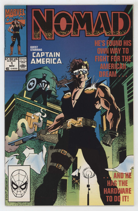 Nomad 1 Marvel 1990 NM- 9.2 Fabian Nicieza Captain America