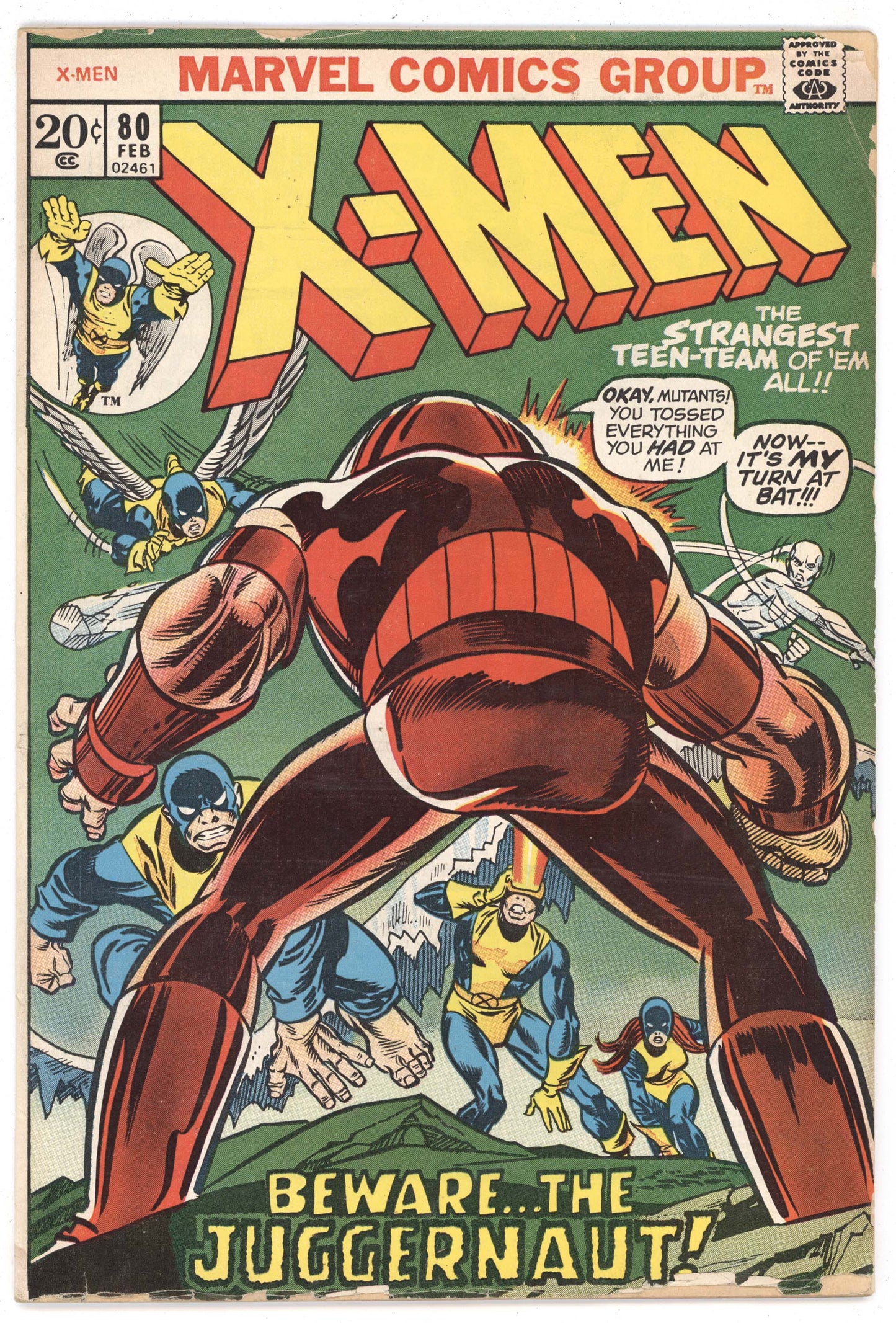 Uncanny X-Men 80 Marvel 1973 GD VG Gil Kane Roy Thomas Juggernaut 32