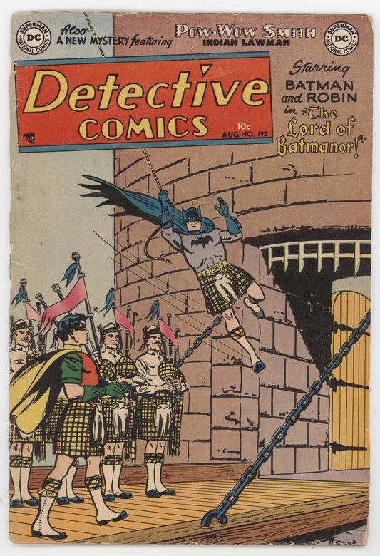 Batman Detective Comics 198 DC 1953 GD VG Win Mortimer Dick Sprang Batmanor Bagpipes