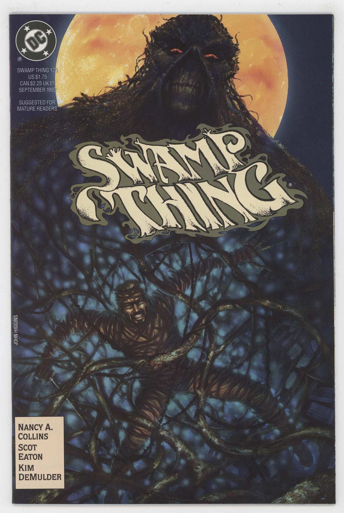 Swamp Thing 123 DC 1992 NM- 9.2 Nancy Collins John Higgins