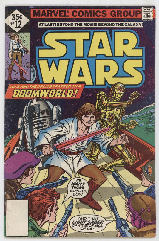 Star Wars 12 Marvel 1978 FN Whitman Luke Skywalker C-3PO R2-D2