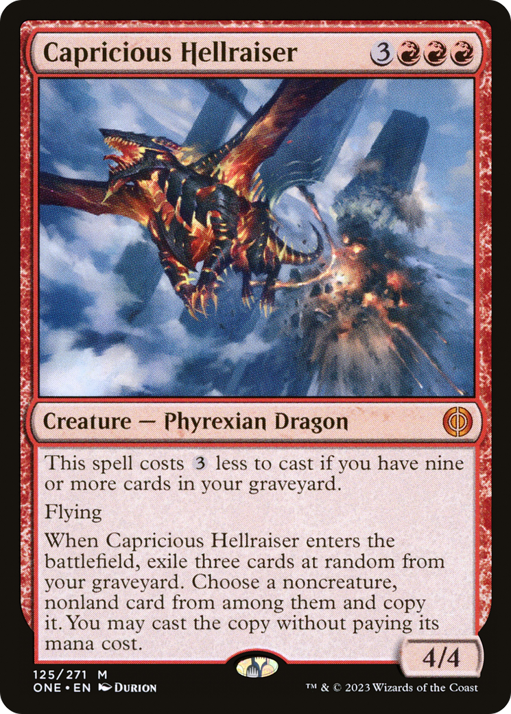 Capricious Hellraiser (ONE-125) - Phyrexia: All Will Be One