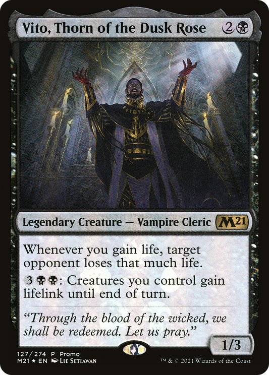 Vito, Thorn of the Dusk Rose (MEDIA-127★) - Core Set 2021 Promos Foil