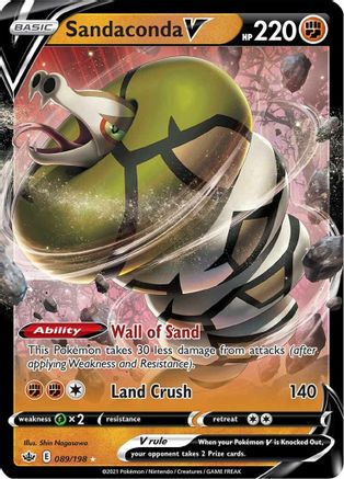 Sandaconda V 089/198 - SWSH06 Chilling Reign Holofoil