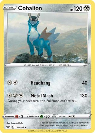 Cobalion 114/198 - SWSH06 Chilling Reign Holofoil