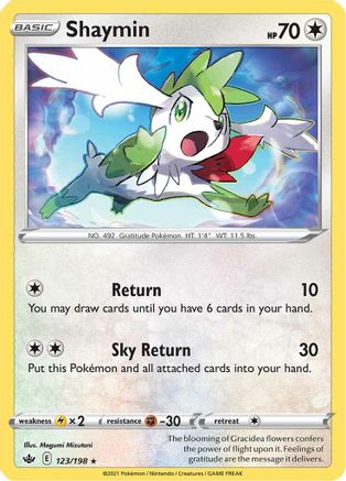 Shaymin 123/198 - SWSH06 Chilling Reign Holofoil - Golden Apple Comics
