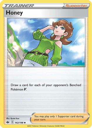 Honey 142/198 - SWSH06 Chilling Reign Reverse Holofoil