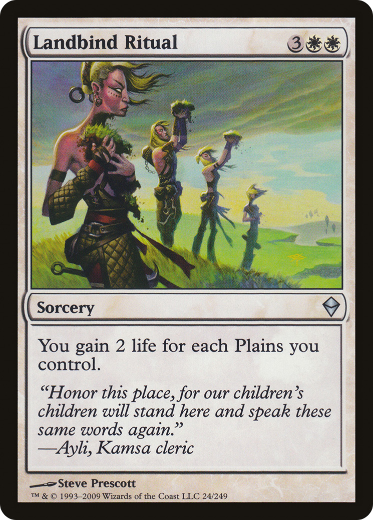 Landbind Ritual (ZEN-024) - Zendikar Foil