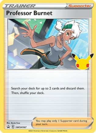 Professor Burnet SWSH167 - SWSH Sword & Shield Celebrations Promo Cards