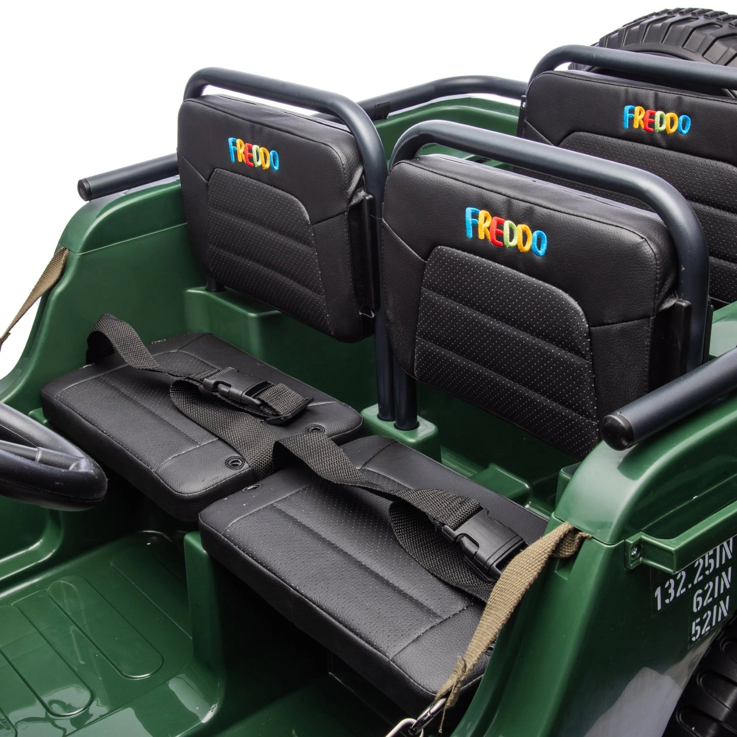 24V Magic Cars Military Willy Jeep 3 Seater Electric Ride on