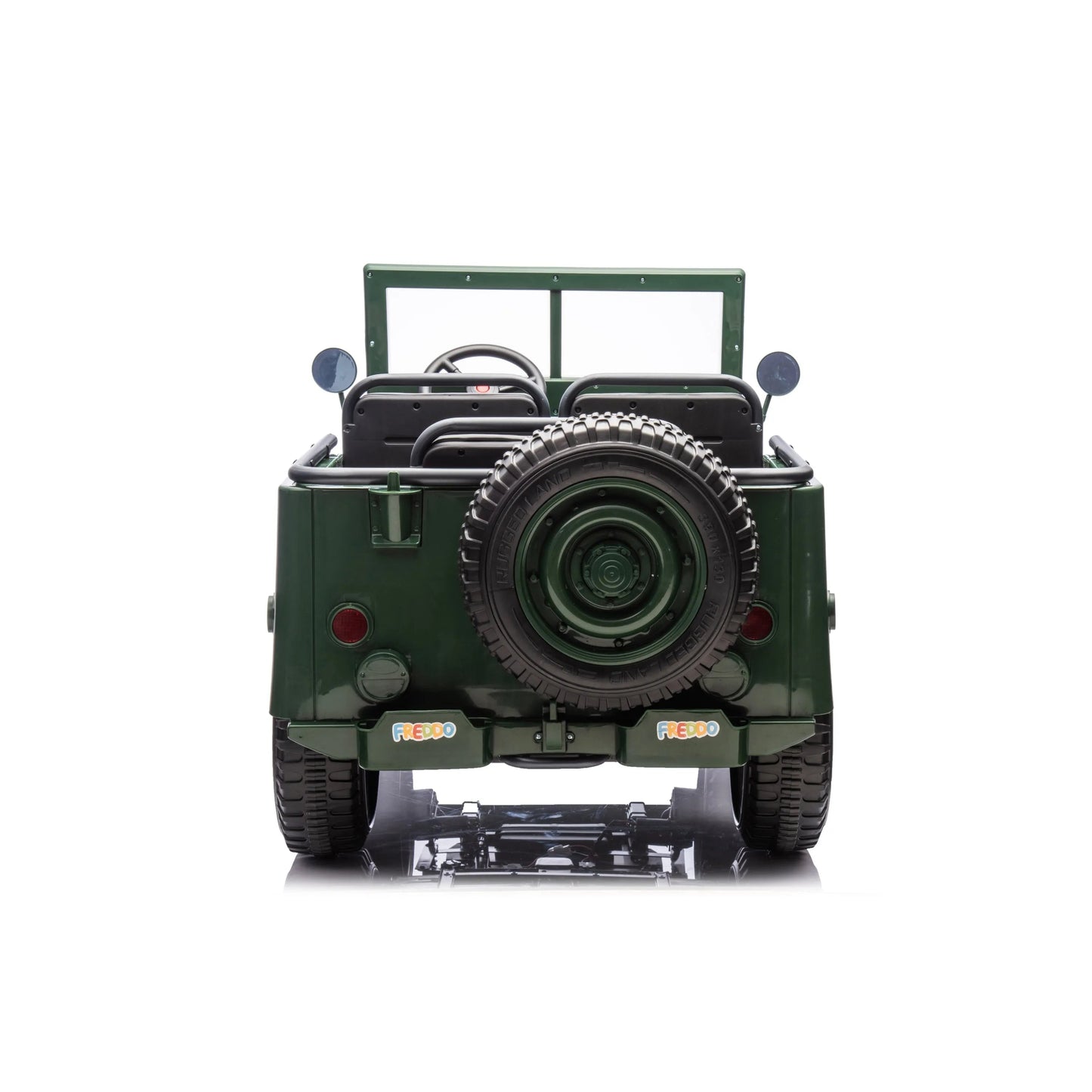 24V Magic Cars Military Willy Jeep 3 Seater Electric Ride on