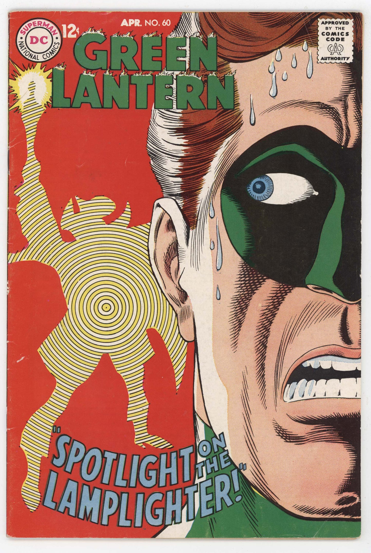 Green Lantern 60 DC 1968 FN Gil Kane Gardner Fox 1st Lamplighter