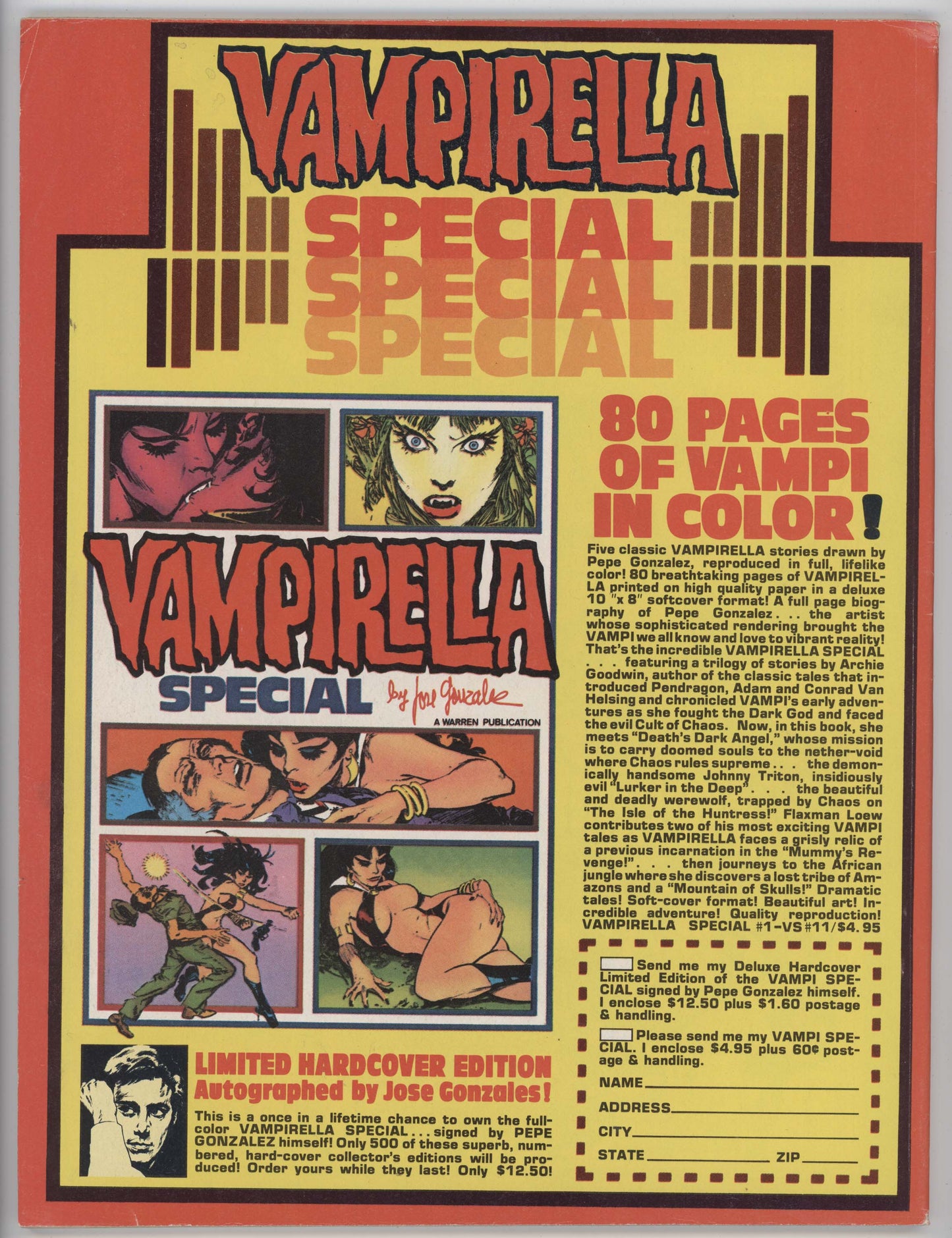 Vampirella 63 Warren 1977 FN VF Enrich Torres GGA Bondage Magazine