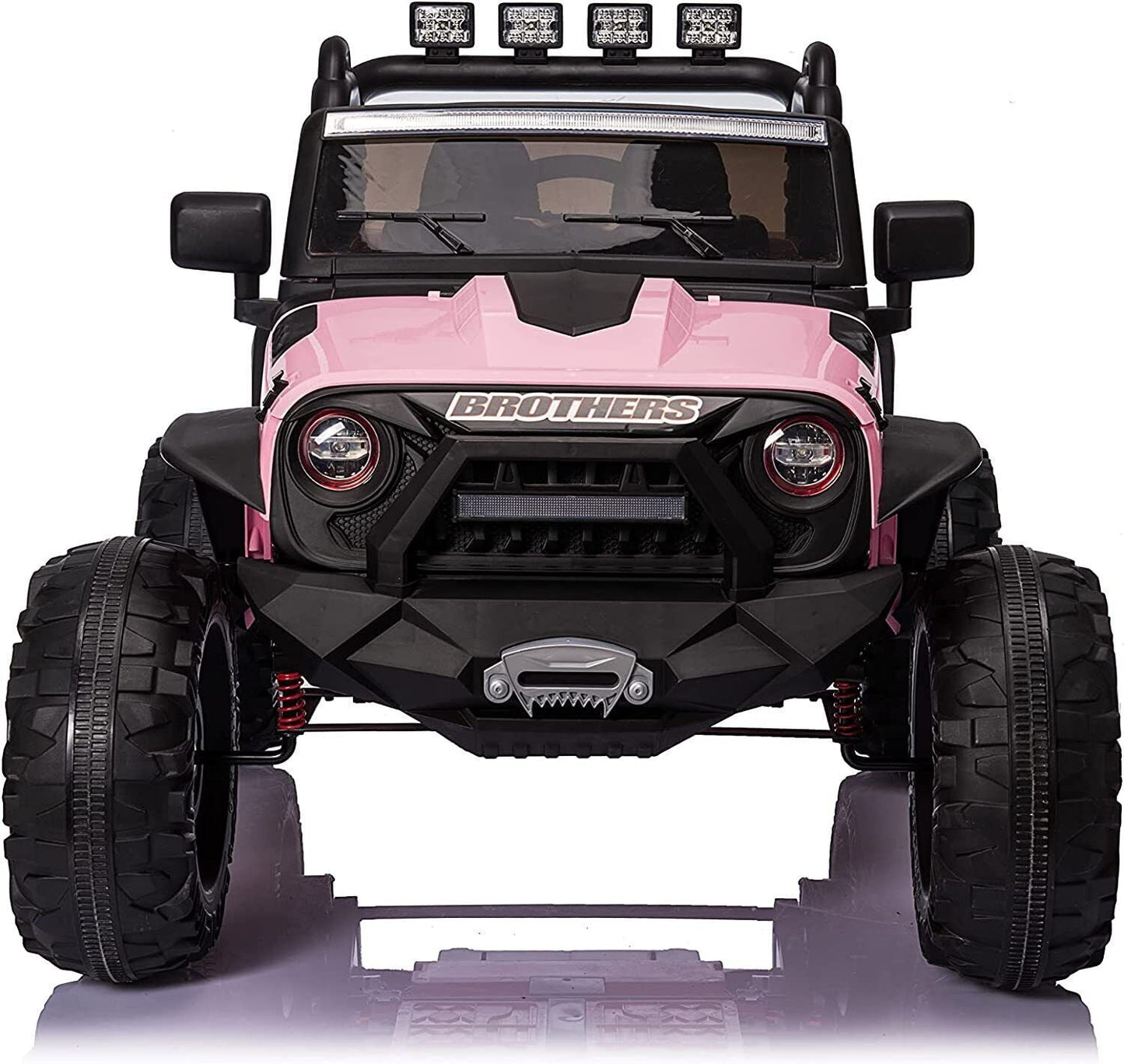 Electric 24V Kids Ride on Truck Car Jeep with MP3, LED Lights, and Remote Control - 2 Seats