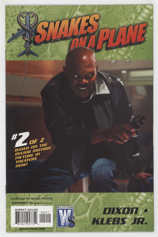 Snakes On A Plane 2 B Wildstorm 2006 NM Chuck Dixon Samuel Jackson Photo