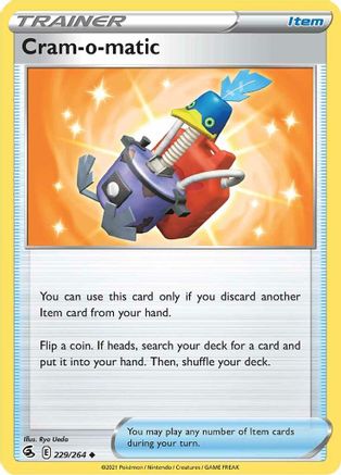 Cram-o-matic 229/264 - SWSH08 Fusion Strike Reverse Holofoil