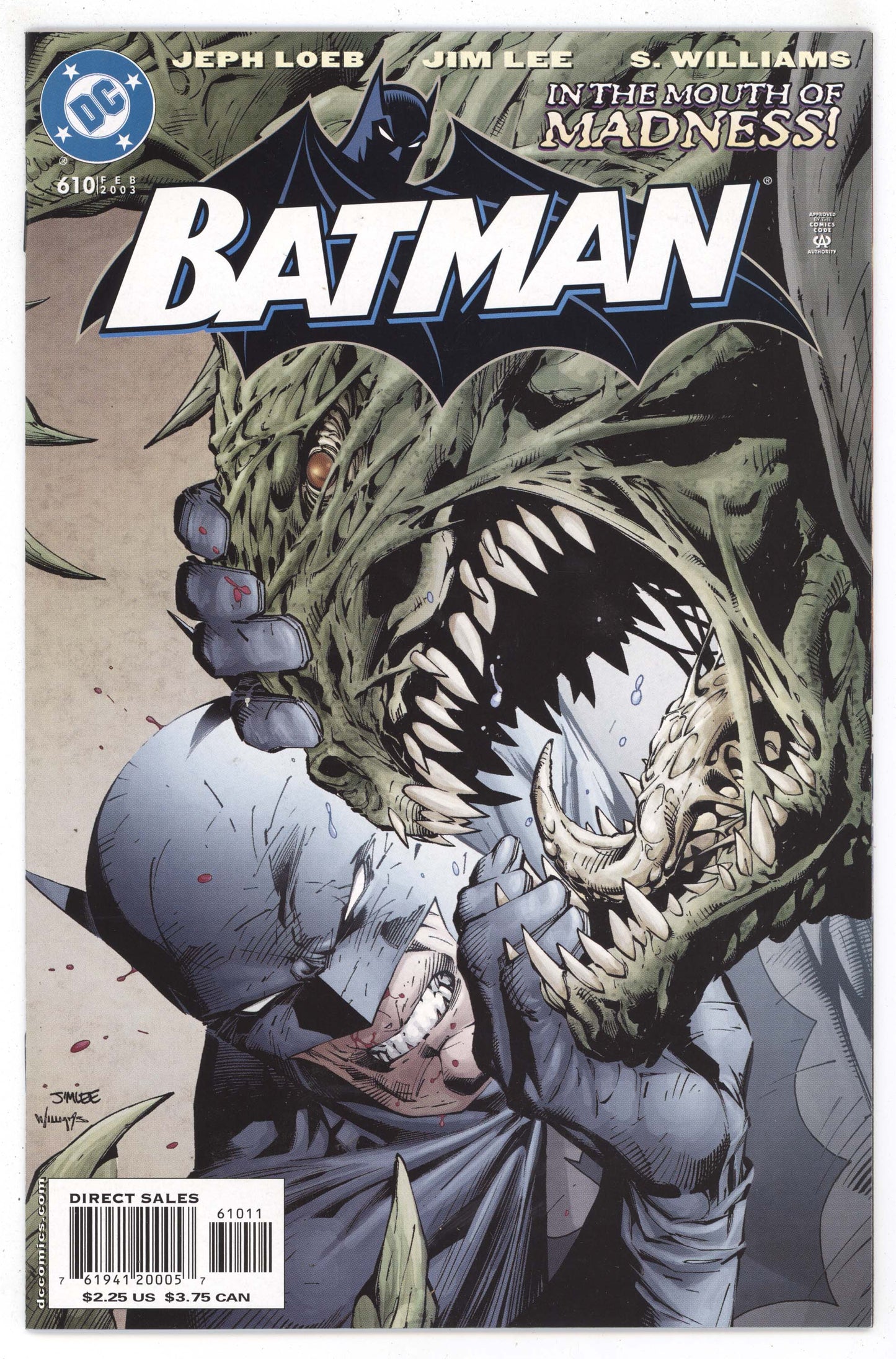 Batman 610 DC 2002 NM Jim Lee Jeph Loeb Hush Killer Croc