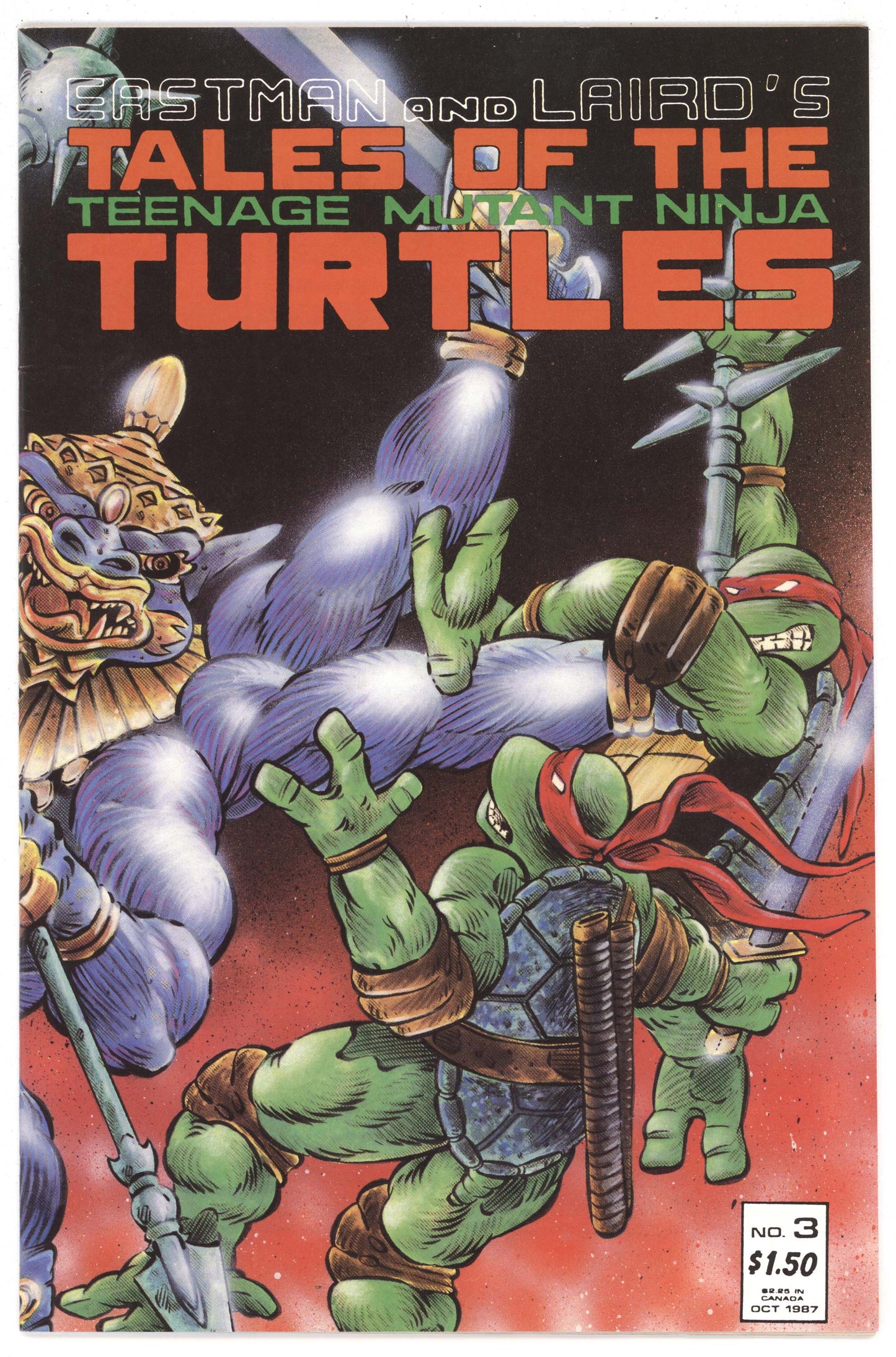 Tales Of Teenage Mutant Ninja Turtles 3 Mirage 1987 VF NM Kevin Eastman TMNT