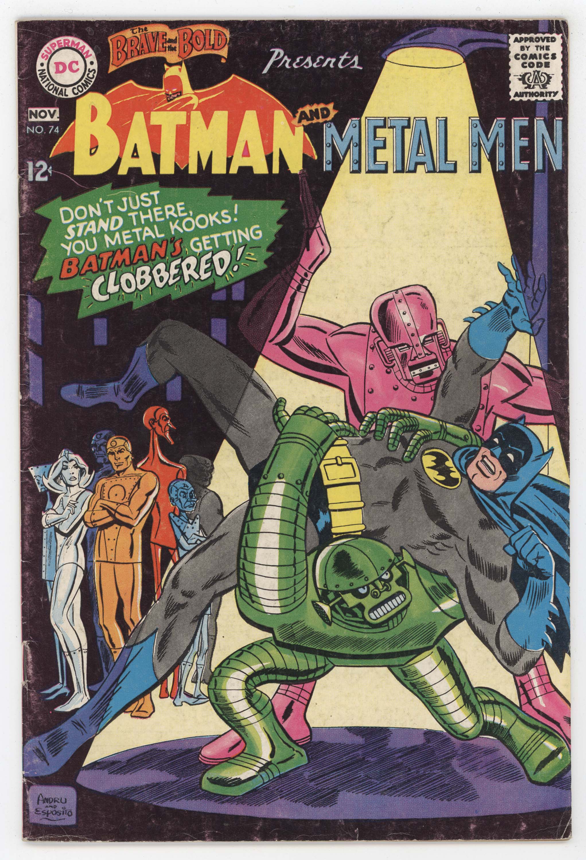 Brave And The Bold 74 DC 1967 FN Ross Andru Batman Metal Men | Golden ...