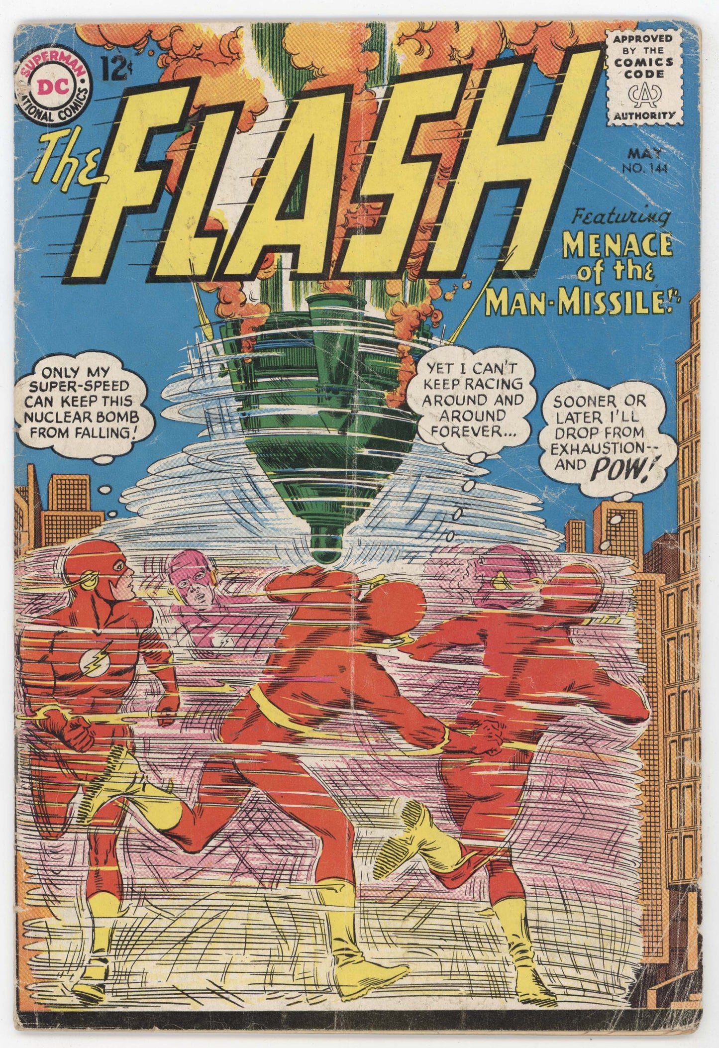 Flash 144 DC 1964 VG Carmine Infantino Man-Missile Kid Flash