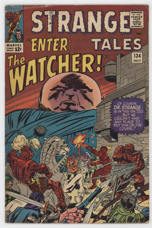 Strange Tales 134 Marvel 1965 FN Dr. Strange Watcher Thing Human Torch Kang