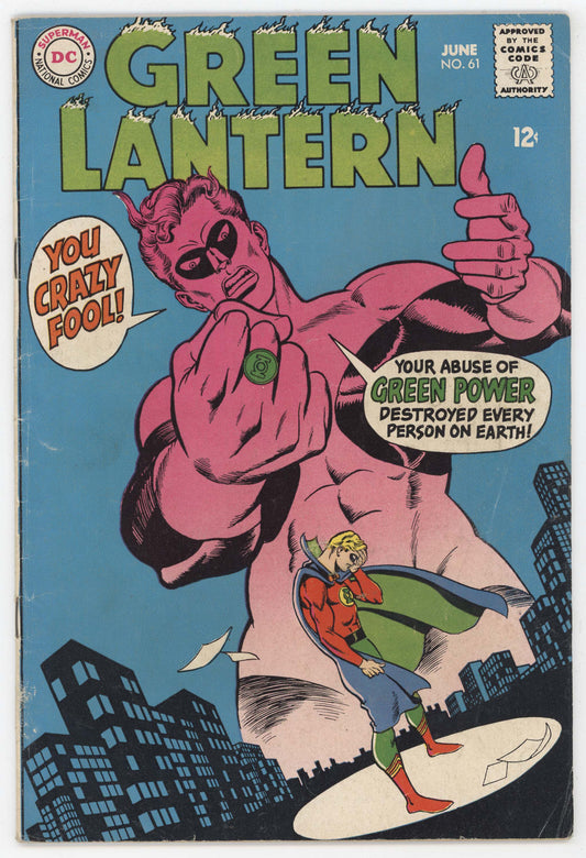 Green Lantern 61 DC 1968 VG FN Gil Kane Mike Friedrich Alan Scott Golden Age