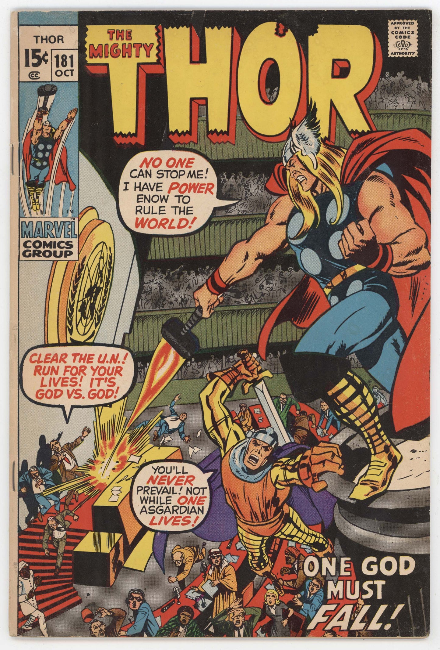 Mighty Thor 181 Marvel 1970 VG Stan Lee Neal Adams Loki Mephisto Sif