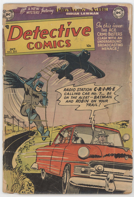 Batman Detective Comics 200 DC 1953 PR FR Win Mortimer Pow Wow Smith