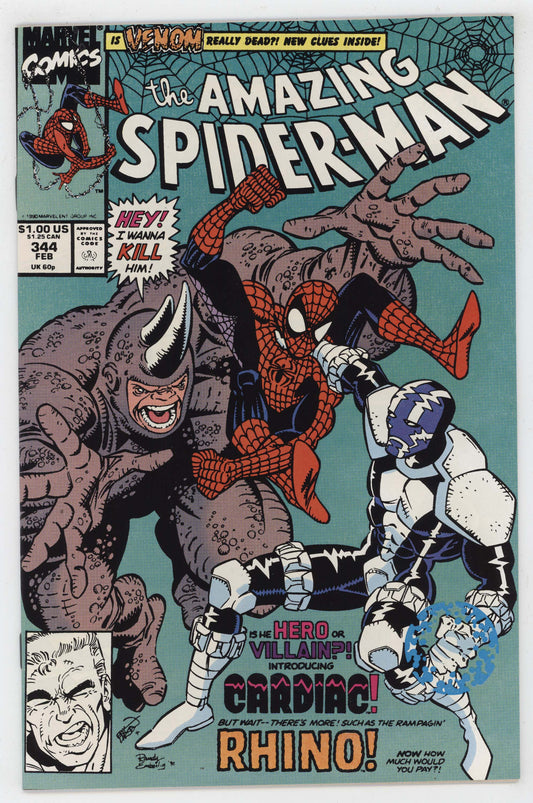 Amazing Spider-Man 344 Marvel 1990 NM 1st Cletus Kasady Carnage