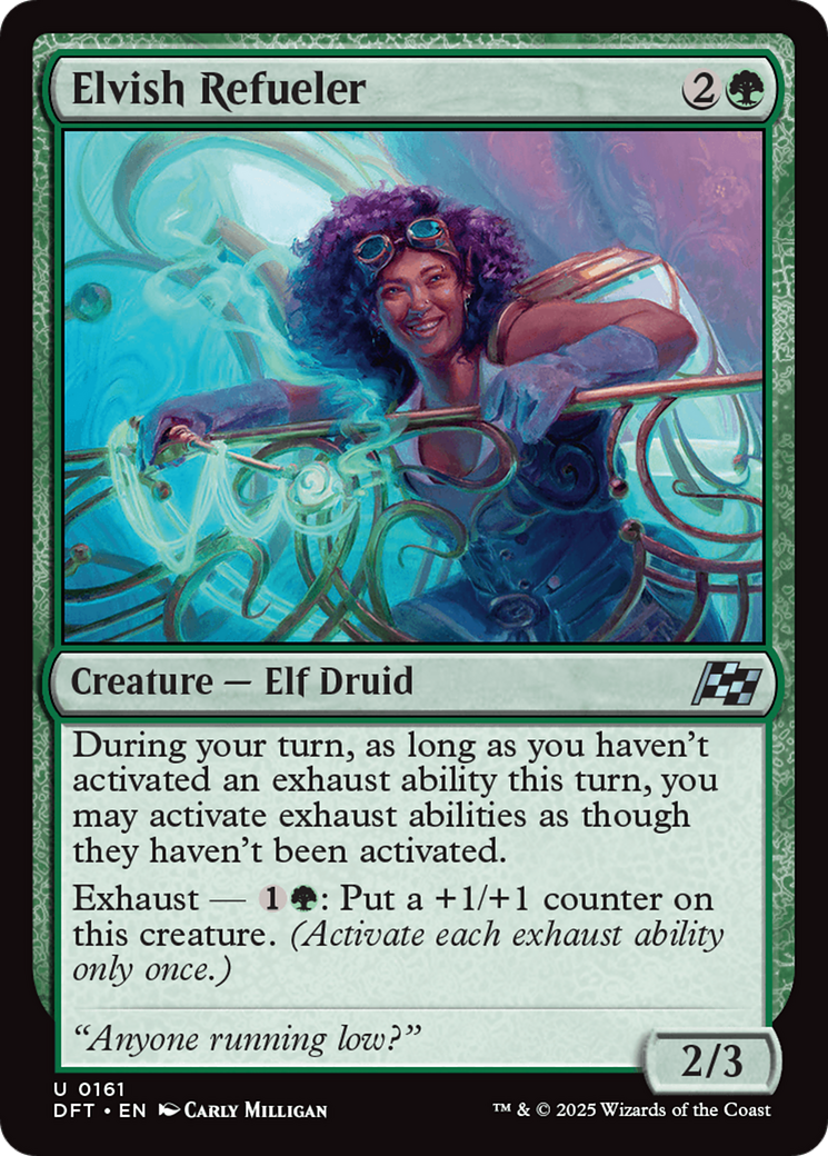 Elvish Refueler (DFT-161) - Aetherdrift Foil