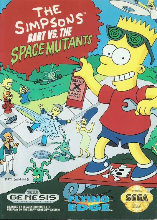 The Simpsons Bart vs the Space Mutants (Sega Genesis)