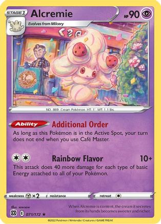 Alcremie 071/172 - SWSH09 Brilliant Stars Reverse Holofoil