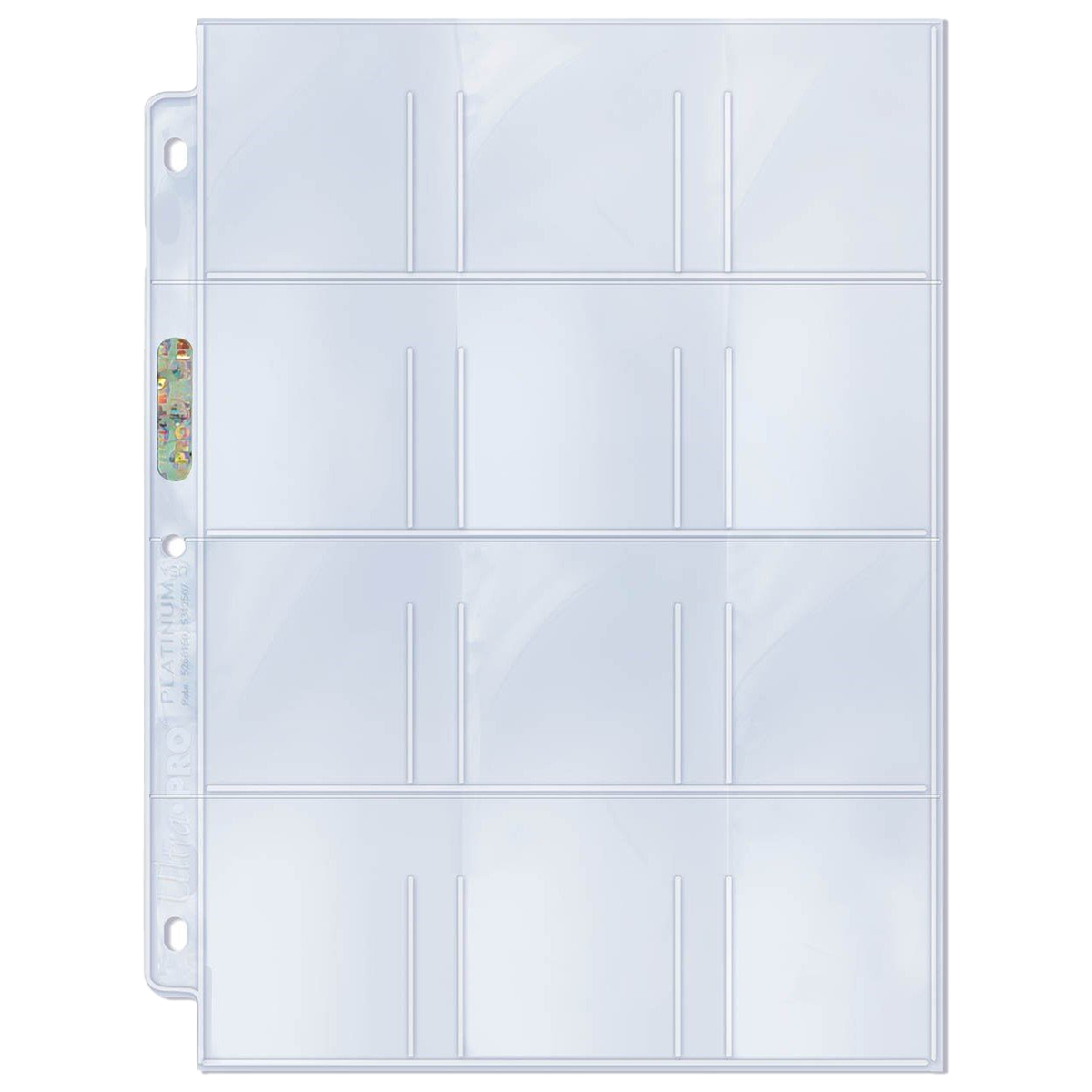 Ultra PRO: Platinum Hologram Standard 9-Pocket Pages - 3-Holes (10-Pack)