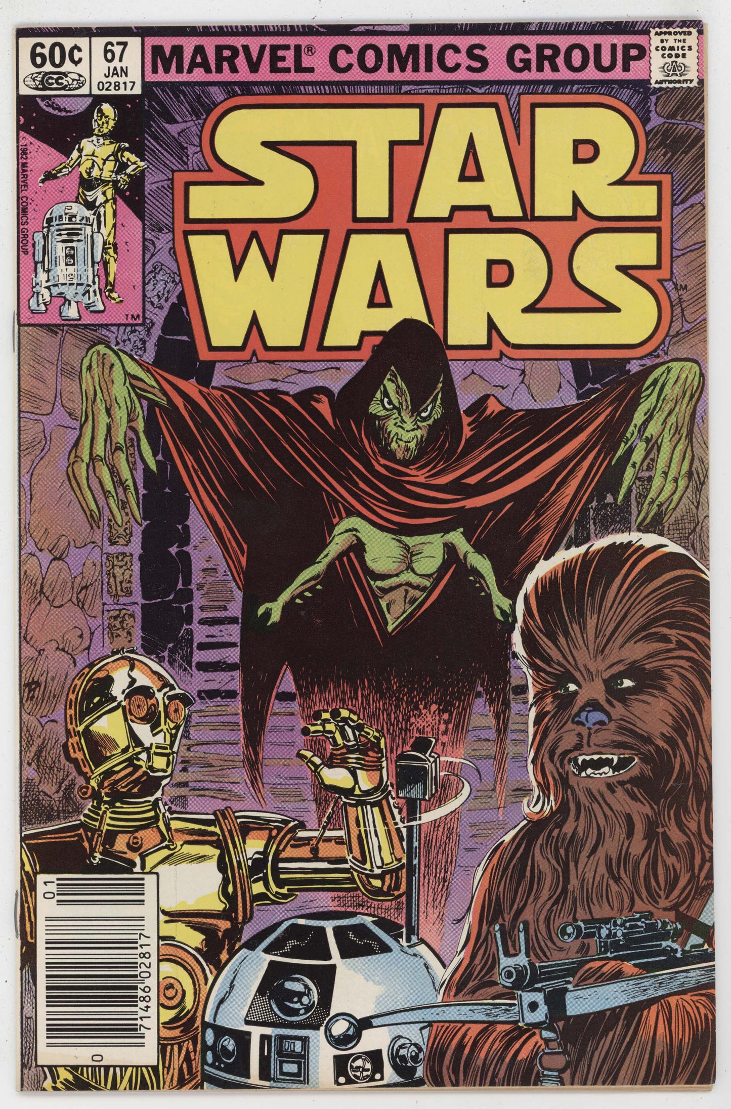 Star Wars 67 Marvel 1983 VF Luke Skywalker Princess Leia R2-D2 IG-88