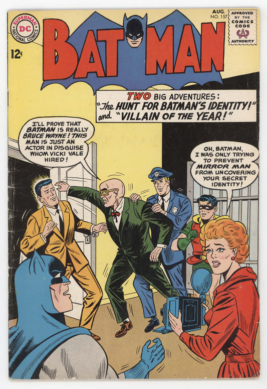 Batman 157 DC 1963 VG FN Sheldon Moldoff Batwoman Robin Vicky Vale