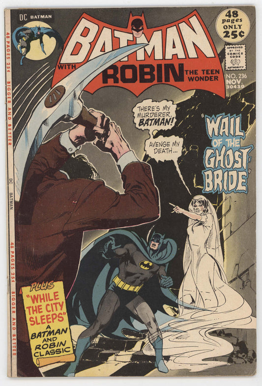 Batman 236 DC 1971 VG Neal Adams Ghost Bride Detective Comics 30